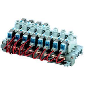 10-SS5YJ7-21P, Manifold, Flat Ribbon Cable, (5 Port/Body Ported), Clean Series