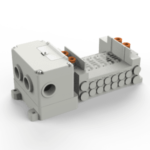 SS5Y5-12S4, 5000 Series Manifold for Series EX126 Integrated (Output) Serial Transmission System (IP67)