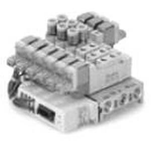 SS5Y7-20SA, 7000 Series, Body Ported Manifold, Serial Transmission System, Integrated Base