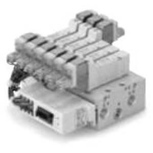 SS5Y3-42SA, 3000 Series, Base Mounted Manifold, Serial Transmission System, Integrated