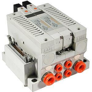 VV5Q21-P, 2000 Series, Base Mounted Manifold, Plug-in, Flat Cable Connector