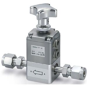 LVH*-AD/ND,  High Purity Chemical Valve, Manually Operated, Organic Solvent Compatible