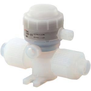 LVQ**H, 2 Port Chemical Valve, Air Operated for Back Pressure 0.5MPa, Integral Fitting Type