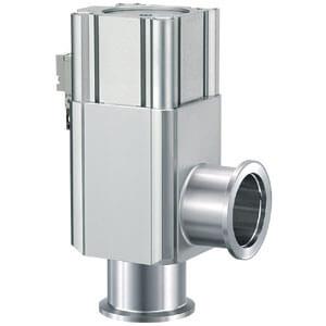 XLAV, Aluminum High Vacuum Angle Valves, Air Operated w/Solenoid Valve