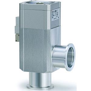 XLDV, Aluminum High Vacuum Angle Valves, Air Operated w/Solenoid Valve