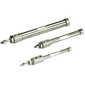 10/11/21/22-C(D)J2, Air Cylinder, 6mm Bore Double Acting, Single Rod, Clean Room