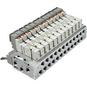 10-SS5Y3/5-45-A/NA, Base Mounted, Stacking, DIN Rail, Connector Box, Clean Series