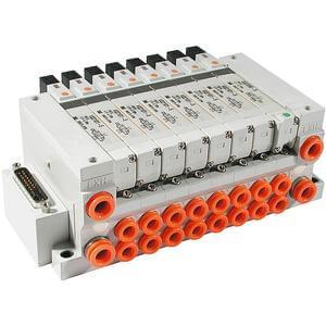 10/21-VV5Q21, 2000 Series, Base Mounted Manifold, Plug-in Unit, Clean Series