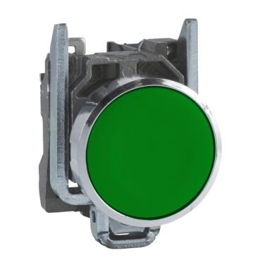 SCHNEIDER, XB4BA31, PUSHBUSTTON SWITCH, GREEN, DIA:22MM, 0.1KG